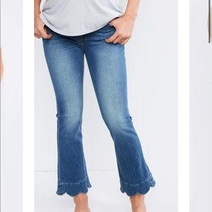 Frame Maternity Cropped Jeans